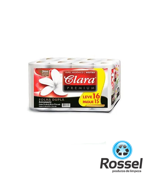 PAPEL HIGIENICO CLARAMAX FOLHA DUPLA C/16 ROLOS